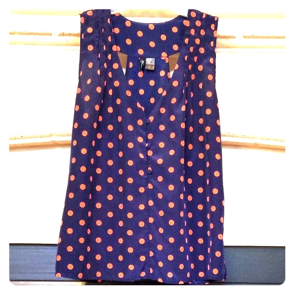 3/$13🌈Kylee silky Polka Dot Blouse